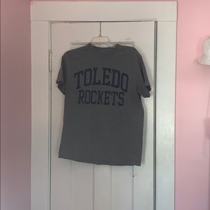 Short sleeve university of Toledo t-shirt.